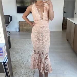 NEW NWT Maria Lucia Hohan Midori Lace Midi Dress size 8